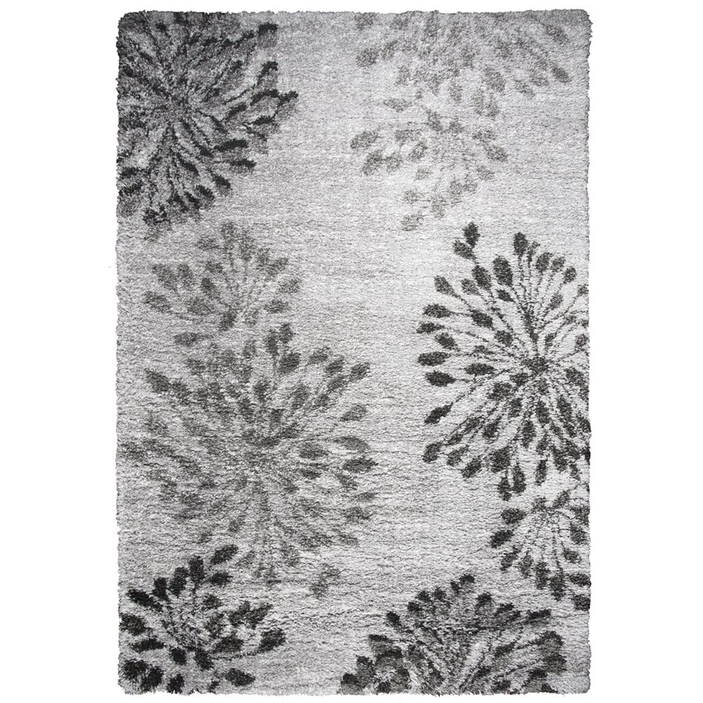 Rizzy Home Alora Decor Midnight 5'3" X 7'3" Floral Gray/Charcoal/Dk. Gray Area Rug