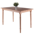 Ergode Wood Ravenna Dining Table - Vintage Charm, Solid Wood, Natural Finish - Seats 4, 47' Width - Farmhouse Style - Easy Assembly - Dimensions: 30.3' H x 47.2' W x 30.3' D