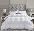 Grandeur Linens Luxurious Goose Down Comforter Queen Size Duvet Insert, Premium Pinch Pleat Design, 1200 Thread Count 100% Egypt