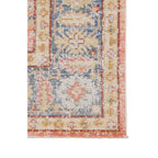 HomeRoots 532000 9 x 13 ft. Coral Floral Power Loom Rectangle Area Rug
