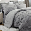 Bedsure Full Size Comforter Sets - Bedding Sets Full 7 Pieces, Bed In A Bag Grey Bed Sets With Comforter, Sheets, Pillowcases &