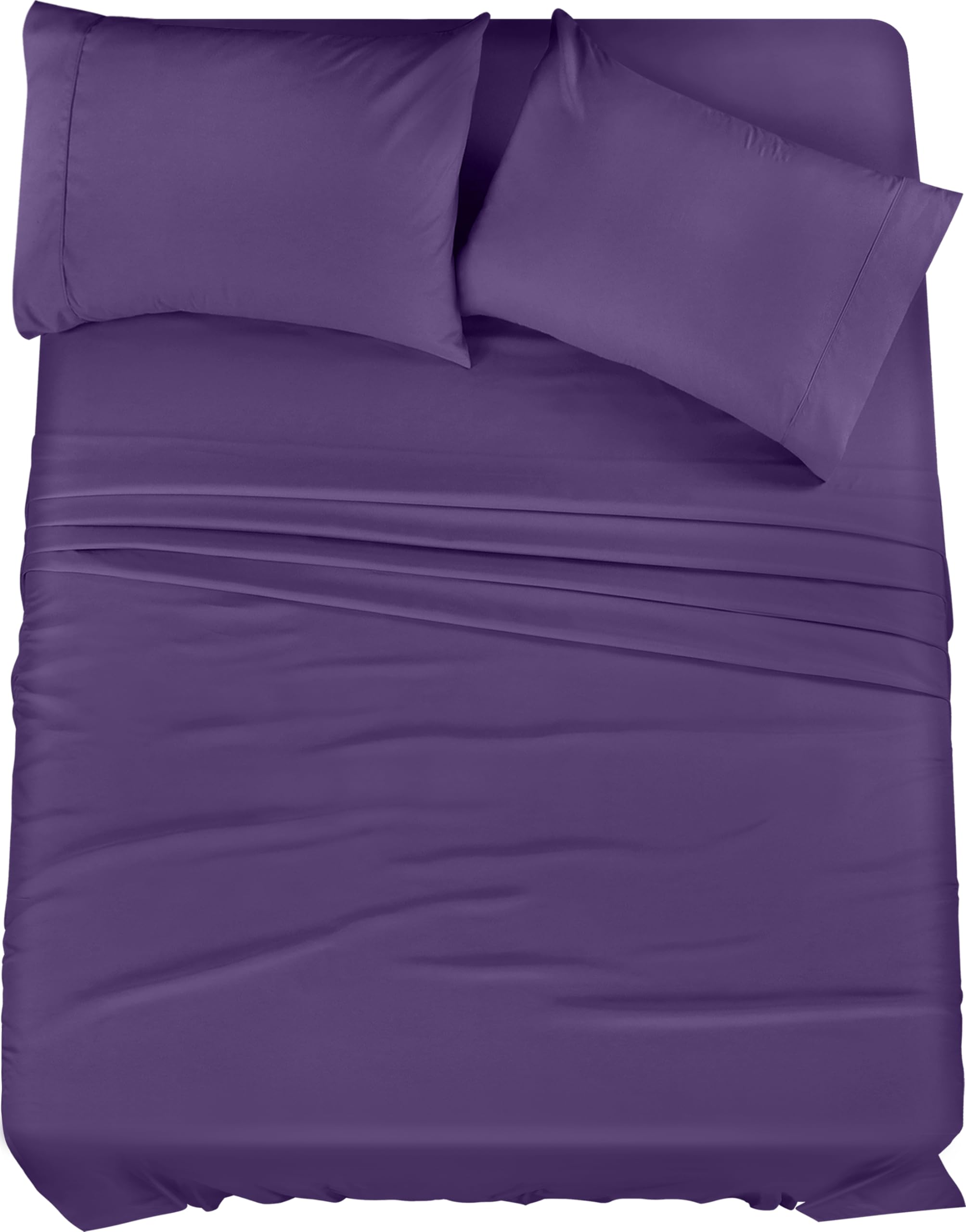 Utopia Bedding King Bed Sheets Set - 4 Piece Bedding - Brushed Microfiber - Shrinkage And Fade Resistant - Easy Care (King, Egg