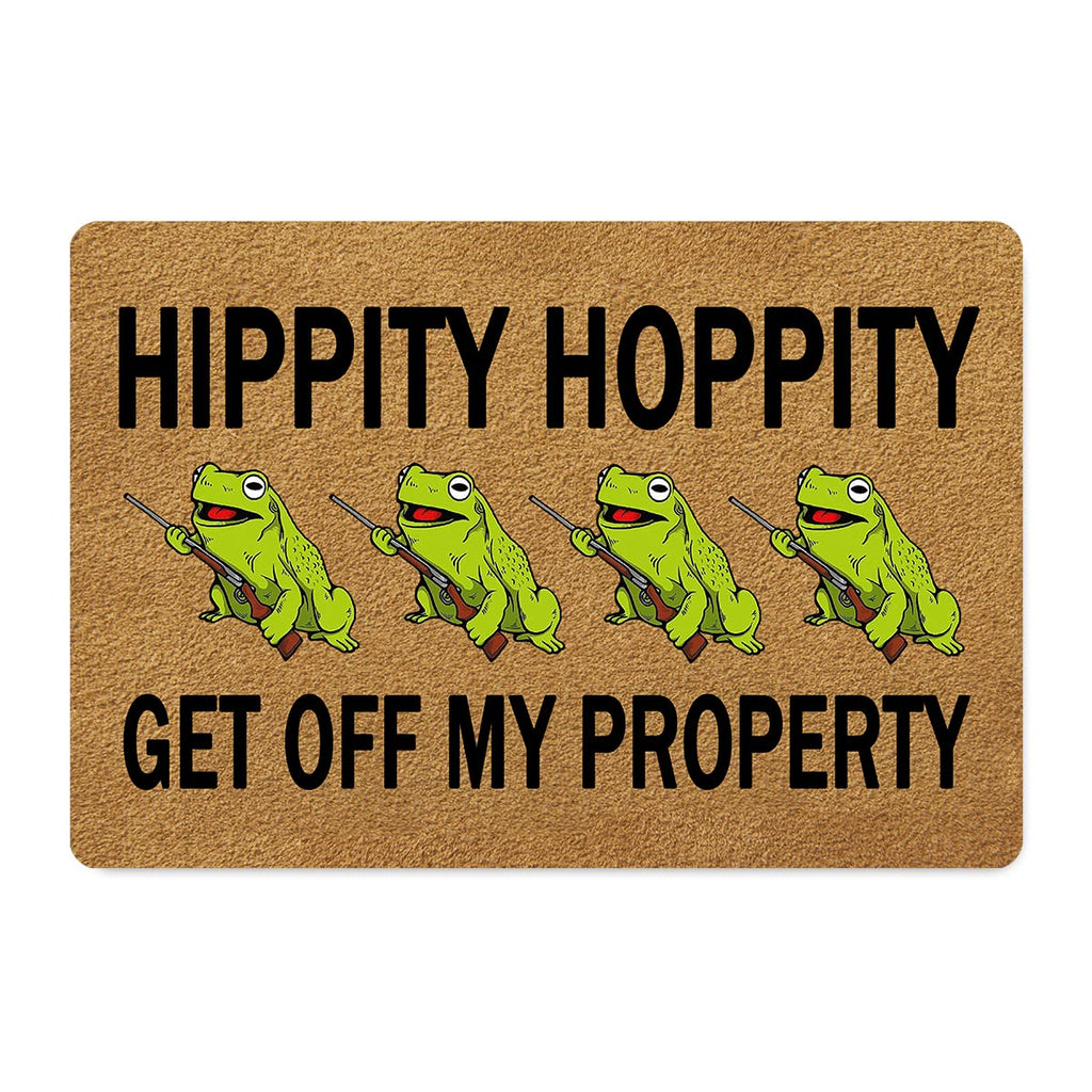 Funxilin Welcome Door Mats For Home Decor (23.6 X 15.7 Inch) Funny Mats With Anti-Slip Rubber Back Kitchen Rugs Personalized Doo