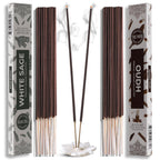 Trumiri Incense Sticks - Combo Pack of 40 Insence-Sticks - 20 White Sage + 20 Oud - Insenses - Insents - Incents - Inscense - In