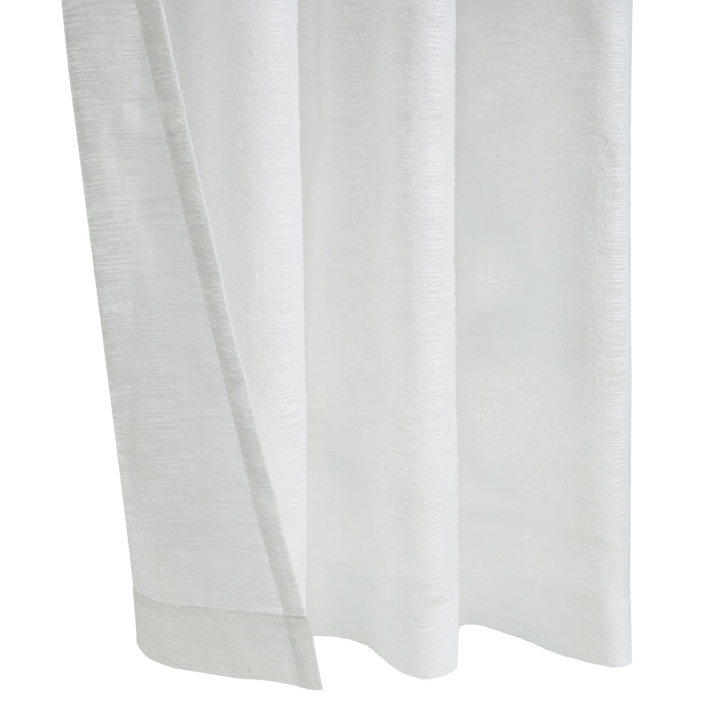 Richmark International Boucle Sheer Grommet Curtain Panel 52 X 84 In White