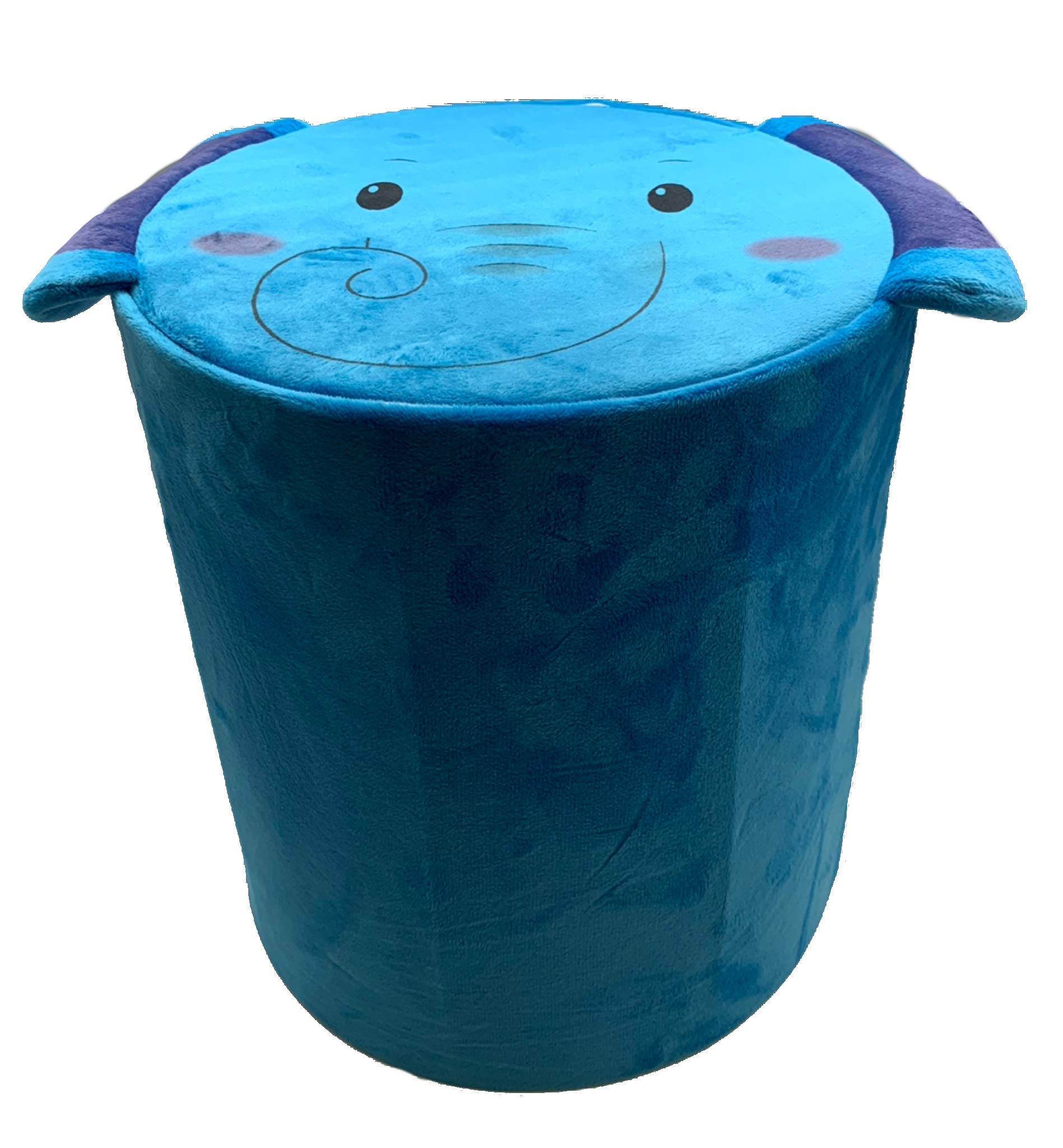 Storl Organizer Storage Stool For Toy And Cloth And Kids Stool (Elephant, 12Wx13H)