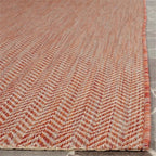 Safavieh Courtyard Collection Area Rug - 9' X 12', Red & Beige, Non-Shedding & Easy Care, Indoor/Outdoor & Washable-Ideal For Pa