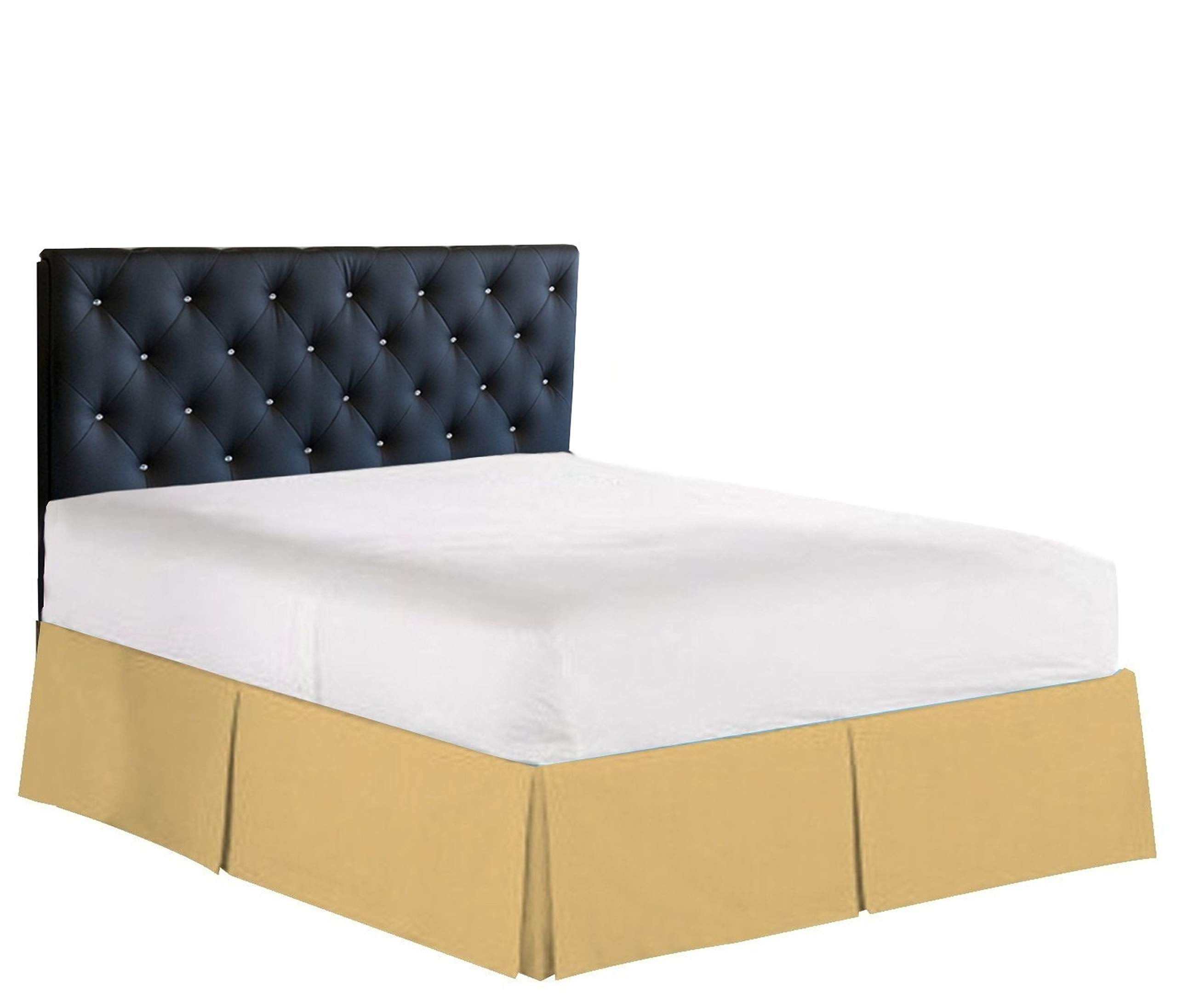 Elegant Comfort 1500 Premier Wrinkle & Fade Resistant Hotel Quality Bed Skirt/Dust Ruffle - Pleated Tailored 14Inch Drop, Twin,