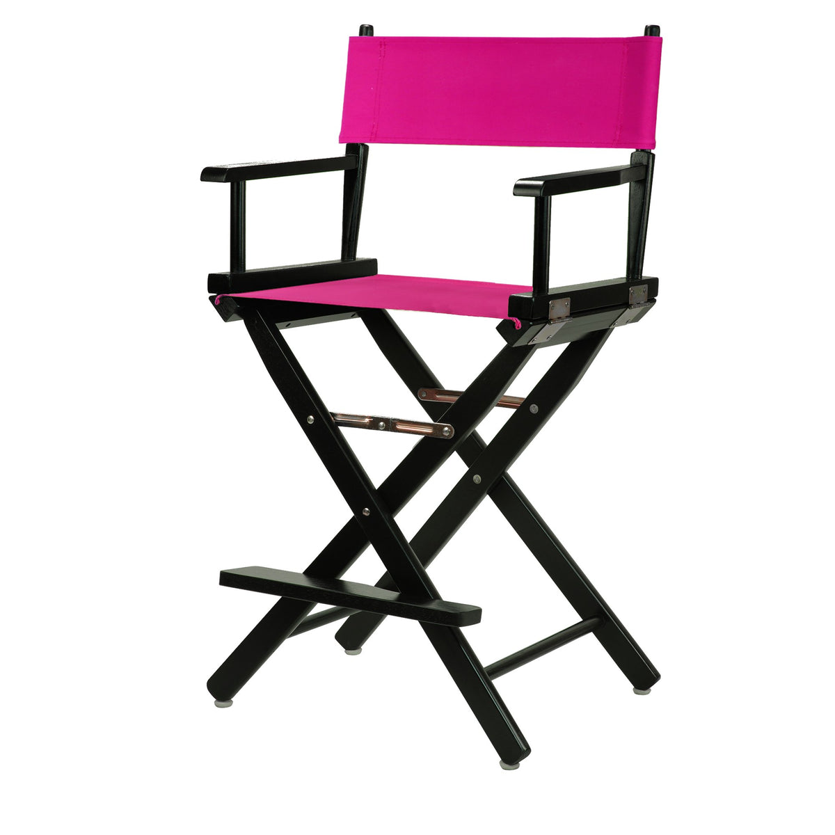 Casual Home 220-02/021-30 Director Chair 24&quot; - Counter Height Blackframe/Magenta Canvas