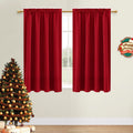 Dwcn Christmas Blackout Curtains Thermal Insulated Energy Saving Bedroom And Kitchen Curtains Window Treatments, W 38 X L 45 Inc