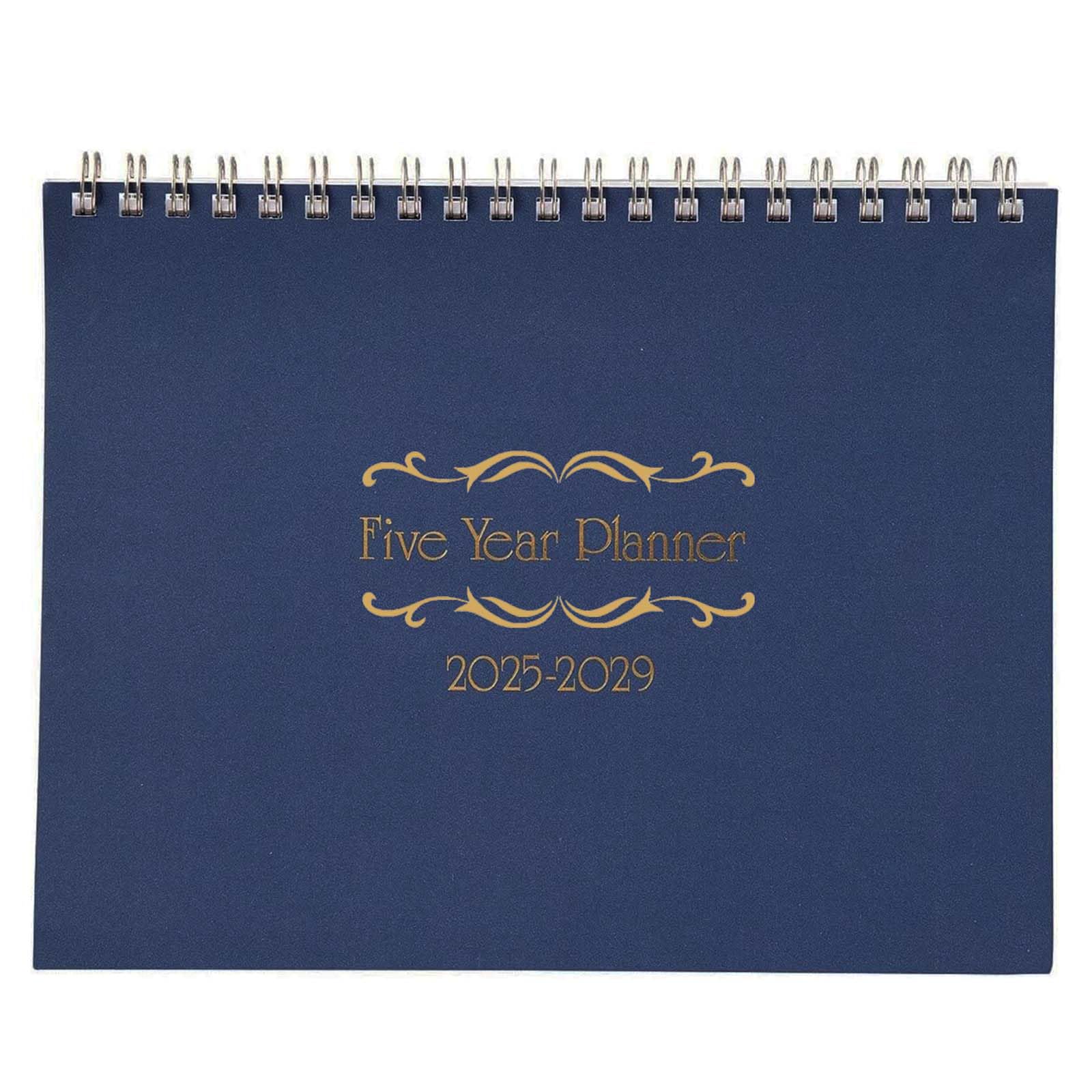 Ritadeshop 5 Year Calendar Planner (Blue, 2025/2029,5 Years,61 Pages)