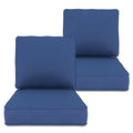 Feishominoo Outdoor Chair Cushions Set Of 2, 24' X 23' Deep Seat Patio Cushions Waterproof With Removable Covers, Outdoor Pati