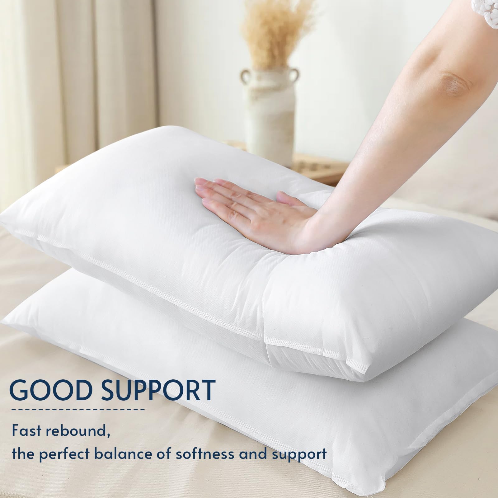 Otostar Pillow Insert 12X20 Inch, Decorative Rectangle Throw Pillow Inserts, Premium Fluffy Pillow Forms Sham Stuffer For Sofa B