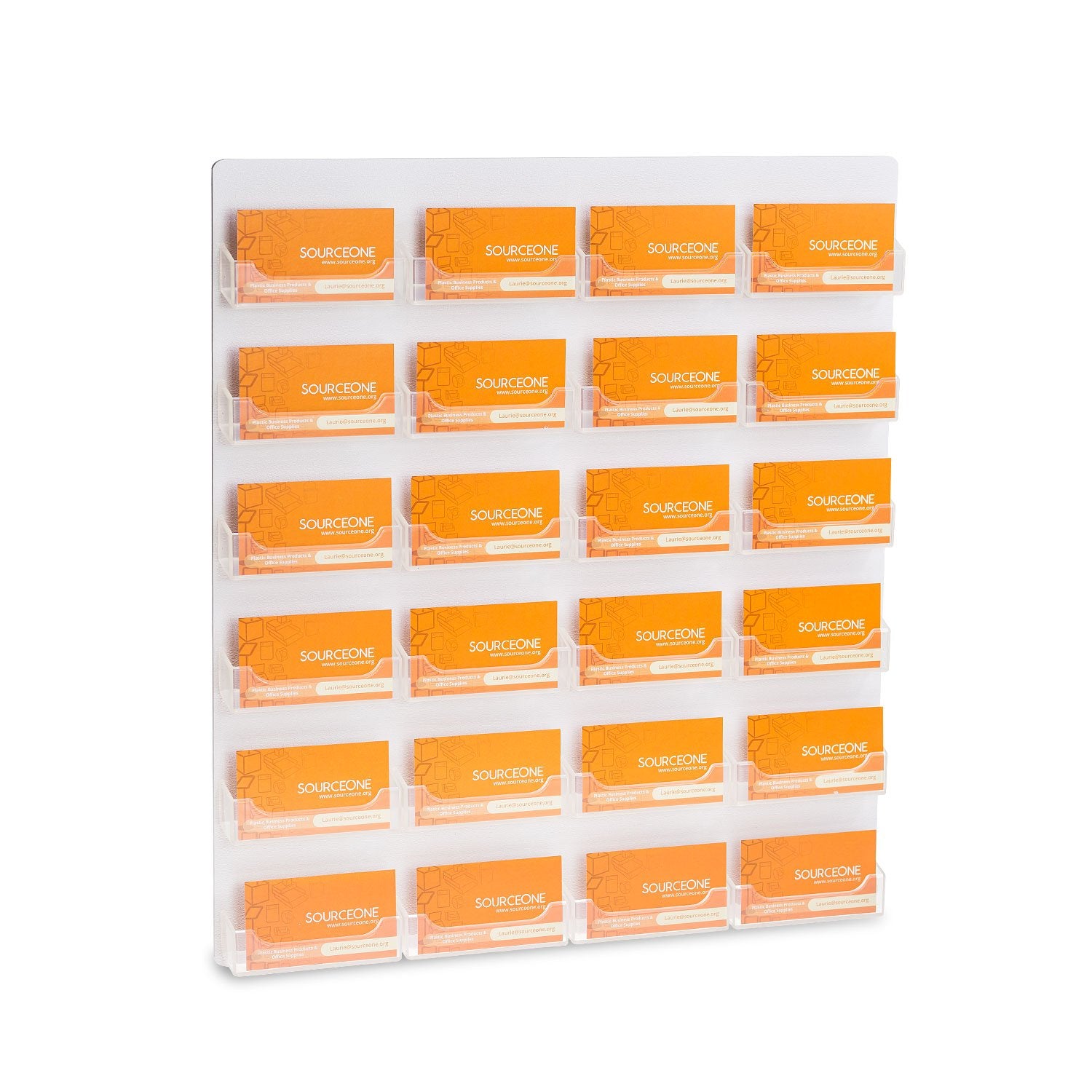 Sourceone.Org Source One Llc Business Card Holder With 24 Pockets And Wall Mount