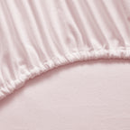 Flannel Sheets King Size Warm And Cozy Deep Pocket Breathable All Season Bedding Set With Fitted With Full Elastic & Built In Corner Sheet Straps, Flat And Pillowcases, King, Pale Pink