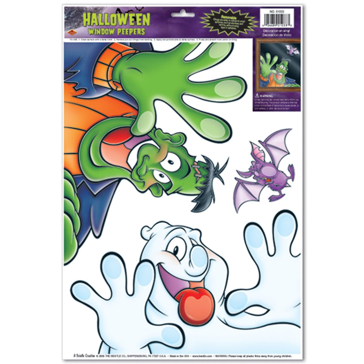 Halloween Peeper Clings Party Accessory (1 count) (3/Sh)