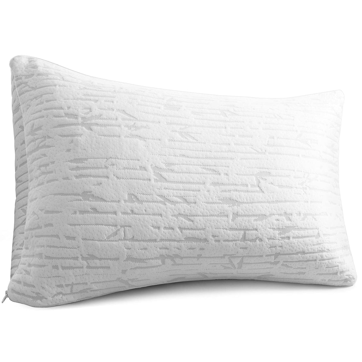 Clara Clark Shredded Memory Foam Pillow King, Pillow For Sleeping, Adjustable Memory Foam Pillow With Washable Case, Firm Memory