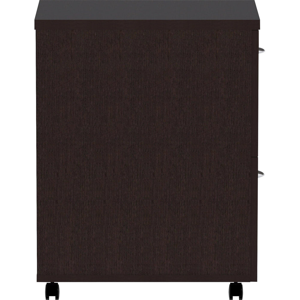Lorell, LLR18219, Essentials Espresso Laminate Pedestal, 1 Each