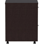 Lorell, LLR18219, Essentials Espresso Laminate Pedestal, 1 Each