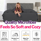 Dealuxe 21'' Sheet Set - Twin 3 Piece Set - Dark Grey