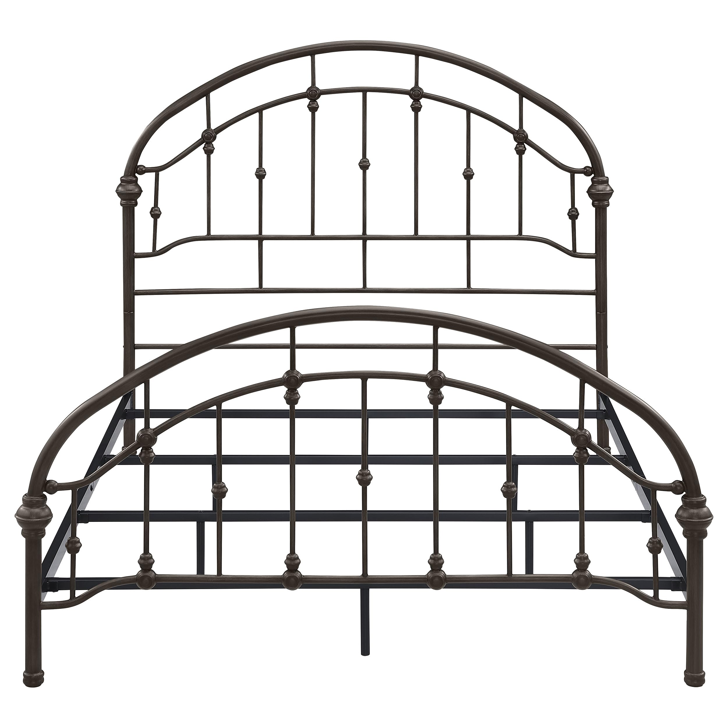 Coaster Home Furnishings Rowan Transitional Wood Queen Size Open Frame Bed Frame 55-inch Headboard Dark Bronze 300407Q