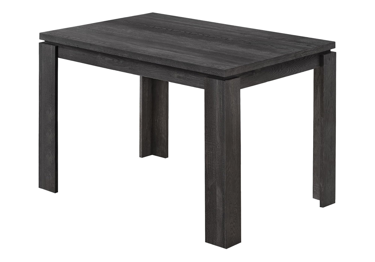 Monarch Specialties 32'X 48' / BLACK RECLAIMED WOOD-LOOK Dining Table