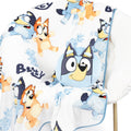 Jay Franco Bluey & Bingo Nogginz Set - 40 X 50 Inch Lightweight Travel Throw Blanket & Pillow - Kids Super Soft 2 Piece Bedding