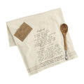 Mud Pie Thanksgiving Sides Recipe Towel and Wooden Spoon Set, Stuffing, 26 x 16.5