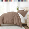 Linen Market Duvet Cover Queen (Taupe) - Experience Hotel-Like Comfort With Unparalleled Softness, Exquisite Prints & Solid Colo