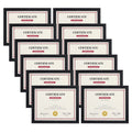 Giftgarden Black 8.5x11 Picture Frame Set of 12, Multi 8.5 x 11 Frames Bulk for Award Certificate Document Diploma, Wall or Tabl