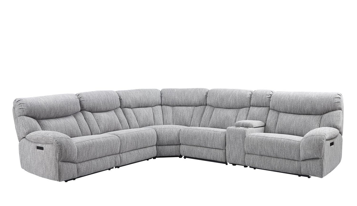 Steve Silver Park City Gray 6-Piece Dual-Power Reclining Sectional AR70172-6PC