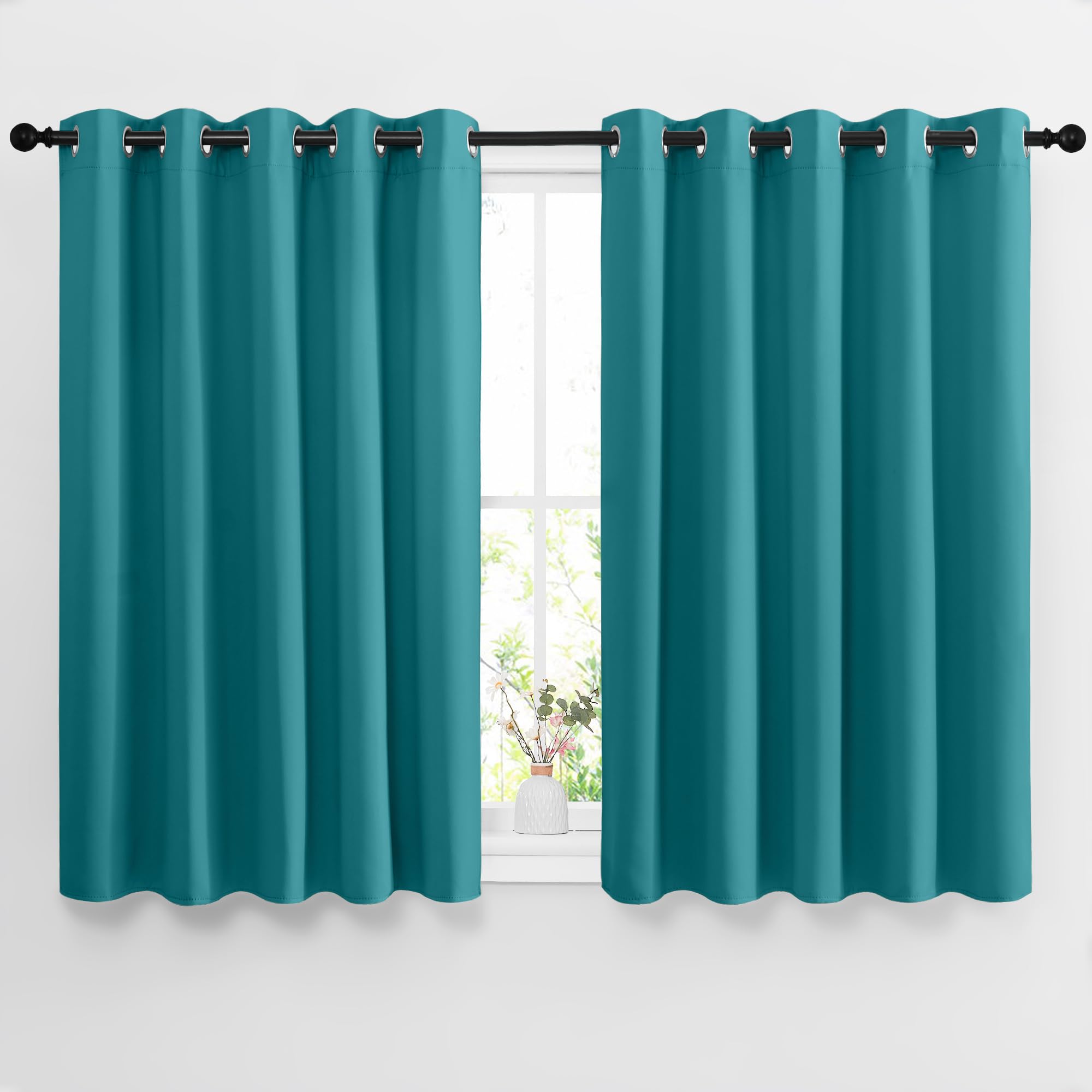 Nicetown Blackout Curtains 54 Inch Length For Bedroom - Grommet Thermal Insulated Extra Wide Window Curtains For Kids Room/Home