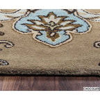 Rizzy Home Alora Decor Sareena 5' X 8' Ornamental Brown/Dk Brown/Blue/Khaki/Tan Area Rug