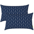 Lvtxiii Outdoor/Indoor Lumbar Pillow Covers Only, 12    X 20    Fade-Resistant Patio Lumbar Cushion Cases Decorative Throw Pillo