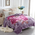 Jyk Soft Blanket Queen Size Korean Mink Blanket, 5 Lb Fleece Blanket - 2 Ply Reversible 520Gsm Silky Soft Plush Warm Blanket For