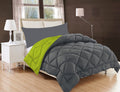 Pindia 200 Gsm Microfiber Double Bed Comforter/Blanket  90 X 60 Inch, Grey Green