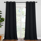 Nicetown Halloween Black Out Curtain Panels - Home Decoration Thermal Insulated Solid Grommet Blackout Curtains/Drapes For Hall/