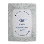 Cathay Home King Fitted Sheet - Double Brushed Ultra Soft - Wrinkle & Fade Resistant - 21' Extra Deep Pocket Fitted Sheet Only - Good Fit For 19'-23' Deep Mattress (King, Light Gray)