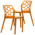 LeisureMod Modern Dynamic Dining Chair Set of 2