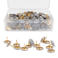 Vapker 200 Pcs Thumb Tacks Gray Plastic Round Head Thumbtacks