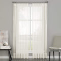 Curtainworks Soho Voile Sheer Pinch Pleat Curtain Panel, 29 by 95, Oyster