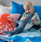 Ryttir 3 Pack 17 Inch Shark Stuffed Animals,Chubbier Shark Pillow Soft Shark Plush Shark Plushie Stuffed Shark D  Cor, Perfect M