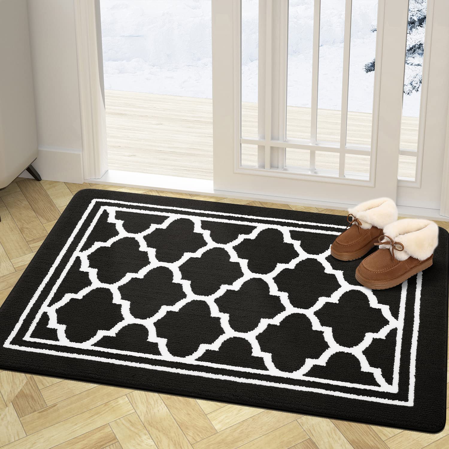 Buganda Indoor Door Mat, Resist Dirt And Absorbent Entrance Mat, Anti-Slip, Low Profile Inside Floor Mat Doormat For Entryway (4