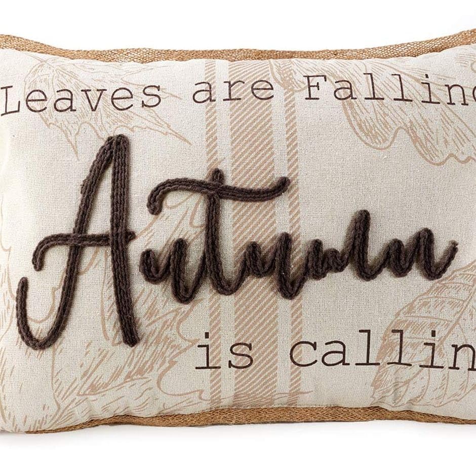Sherpa Pumpkin-Shaped Or Embroidered Harvest Accent Pillows - Autumn Is Calling