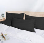 Pillow Protector King Size 100% Egyptian Cotton Pillow Covers, 400 Thread Count Sateen Weave Pillow Cases With Zipper Hidden, Br