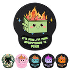 Ergonomic Mouse Pad With Wrist Support, Dumpster On Fire Gel Mouse Pads Wrist Rest For Desk, Cute Funny Comfortable Computer Mou