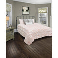 Rizzy Home | BT1392 | Bed Skirt | 78"x80" Pink Solid