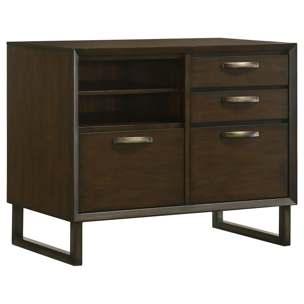 Coaster Marshall File Cabinet, Dark Walnut