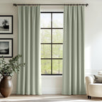 Lazzzy Velvet Green Curtains Room Darkening Thermal Insulated Curtains 108 Inch Length Window Drapes For Bedroom Living Room Super Soft Luxury Rod Pocketwindow Treatment 2 Panels, Grayish Green