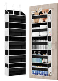 TAHAVICE 1 Pack Over The Door Storage Organizer with 5 Pockets 10 Mesh Side Pockets, 44 lbs Weight Capacity Door Hanging Organiz